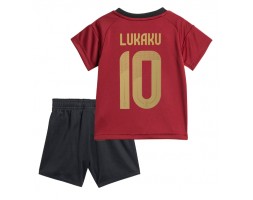Belgien Romelu Lukaku #10 Replika Babytøj Hjemmebanesæt Børn EM 2024 Kortærmet (+ Korte bukser)